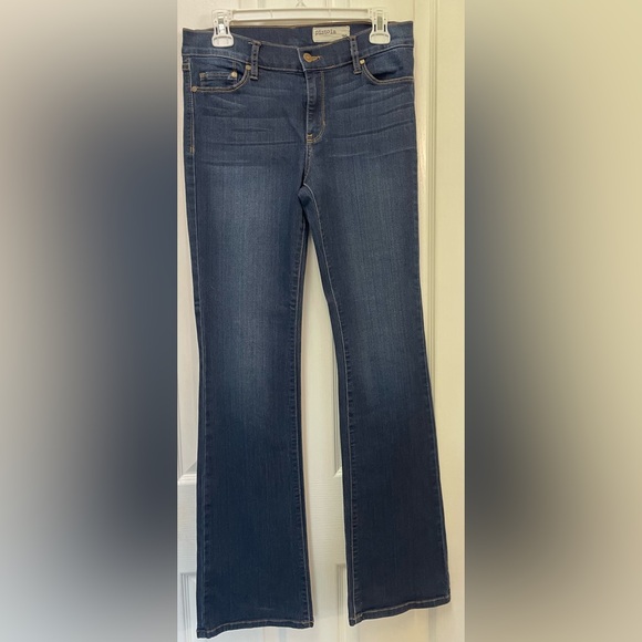 Pistola Stretch Boot Cut Dark-Wash Moody Blue Color Jeans Size 29 - Picture 1 of 4